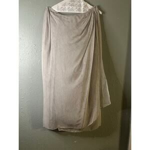 VTG Emanuel Ungaro grey Paisley Silk Wrap Skirt 14/48 lined lightweight women’s